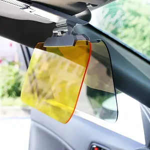 Car Day/Night Anti-Glare Mirror Sun Visor Night Vision Glasses Eye Protection Sunglasses Anti-Glare Anti-Bright Light Driver Sun Shade Film Dual Functionality Driver Protection Easy Installation