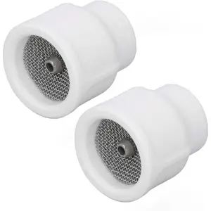 Set of 2, 12# TIG Welding Cups Made of White Ceramic, Including a Ceramic Nozzle Accessory Kit Compatible with Db SR WP 9, 20, 25, WP 17, 18, And 26 TIG Torches
