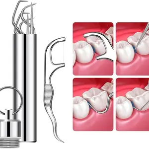 Reusable Dental Stain Remover Tool Set, Teeth Cleaning Kit for Outdoor Picnic Camping Travel, Essential Oral Hygiene Accessories