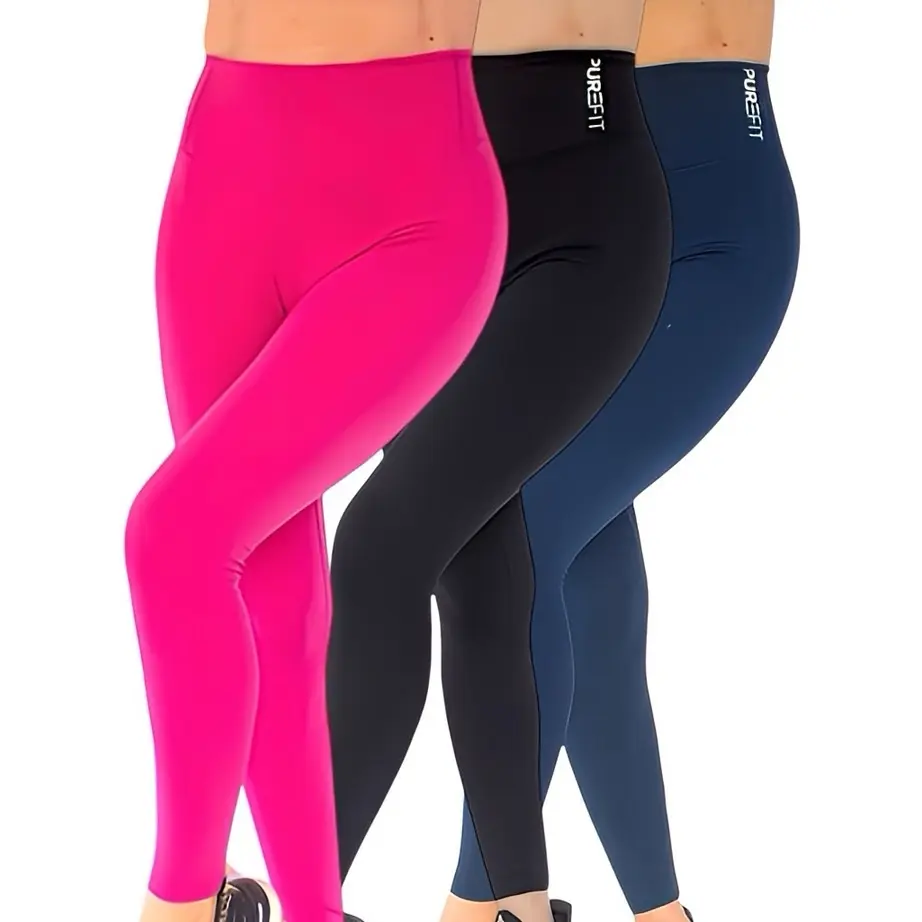 PureFit Studio PerfectFit Leggings - High Stretch & Durable Fabric, Tummy Tucking Effect, Small Scrunch Back Seam Comfort Nylon