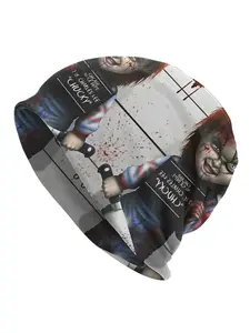 1 pc Bonnet Hats Men Women's Thin Hat Chucky From Childs Play Autumn Spring Warm Cap Street Skullies Beanies Winter Skull Cap Caps