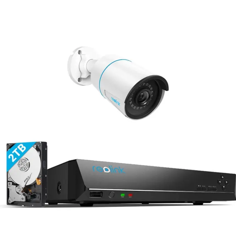 Reolink 5MP POE Security Camera System 8CH NVR RLN8-410 2TB HDD Smart Detection