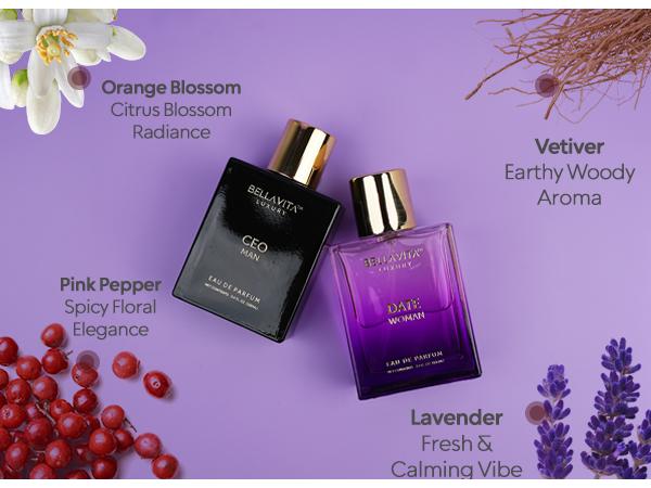 BellaVita Luxury's Power Couple | 2x100ml Perfumes | CEO Man & Date Woman | Perfume for Men & Women | Long Lasting | Eau De Parfum