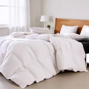 Goose Down Fiber Comforter All Season Quilted Duvet Insert – Lightweight Fluffy Breathable Hypoallergenic Down Fiber Fill Bed Comforter Queen Size for Spring Fall, White，Warehouse Clearance / Limited Stock / Multiple Sizes tiktokshopspringglowup