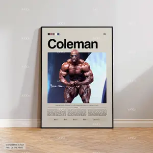 Ronnie Coleman Poster, Mister Olympia Wall Art, Bodybuilding Gym Print Décor