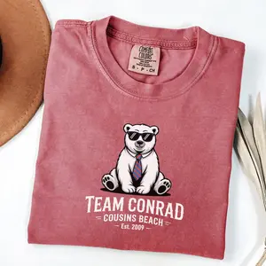 Comfort Colors® Team Conrad Junior Mint Bear Cousins Beach Est. 2009 T-shirt The Summer I Turned Pretty TSITP