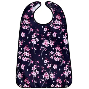 Elderly Eating Apron Waterproof Adult Bib Mouth Fastener, Durable & Comfortable Design, Ideal for Seniors, Easy Clean Care