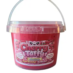 Cherry Taffy Slimedough Slime - 10 oz Bucket - Non-Sticky - Sensory