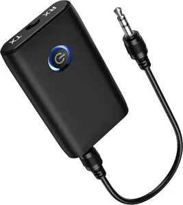Aux Bluetooth Adapter for Car, Upgraded Bluetooth .Transmitter Receiver, Portable Wireless Adapter, in Aux Audio Receiver for Laptop, Radio, Headphones, Speakers, TV