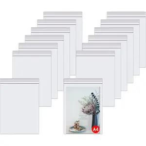9" x 12" Clear Reclosable Storage Bags 100pcs Clear Poly Zipper Bags Large Zip Plastic Poly Bags for A4 Documents Prints T-Shirt Samples Gift Packaging Shipping 2 Mil (12 Sizes to Choose from)