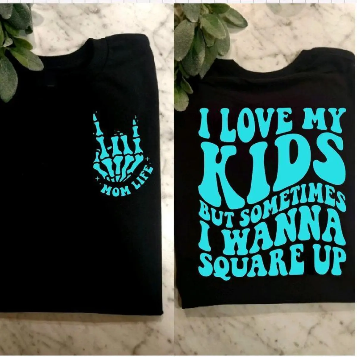 Mama Sports Top - Short-Sleeve, Casual, Round Neck, Mom Life Humor, "I Love My Kids But Want to Square Up", Trending Streetwear for Mamas, Shortsleeve, Tshirt