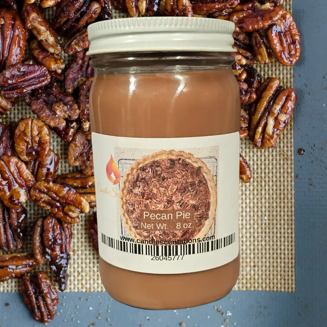 8oz. Pecan Pie Candle - Aroma Freshener for Home Decor Traditional Cozy