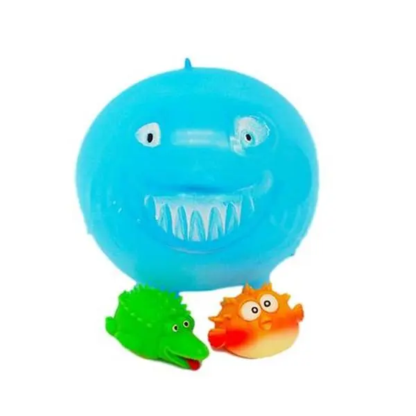 212 MAIN Sea Fun Inflatable Balloon Ball, 10295 Ball-Shape Festive Party Toy, Super Stretchy Reusable Item, Ideal for Happy Birthday Gifts & Stocking Stuffers