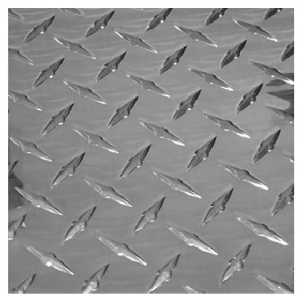 Boltmaster Polished Aluminum Tread Plate, 24 x 48 in Diamond Pattern Metal Sheet, 0.063 Thickness with Traction Grip for Marine and Sailing Use, Marine Boats, Pre-Cut Size, 0.06 X 24 X 48 In.