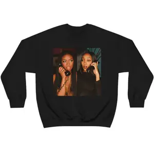 Retro 90s Brandy & Monica The Boy Is Mine Sweatshirt, 90s R&B, Monica, Brandy, Monica vs Brandy Sweatshirt, Verzuz, 90s Pop Music, 90s Music Legends Apparel, Classic Phone Call Scene Merch, Vintage R&B Graphic Crewneck, 90s Divas, Rap Tee, Throwback