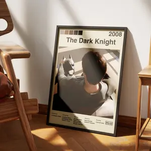 Aglined The Dark Knight Wall Art Unframed Poster Featuring Elegant Design For Any Room And Lasting Vibrant Finish