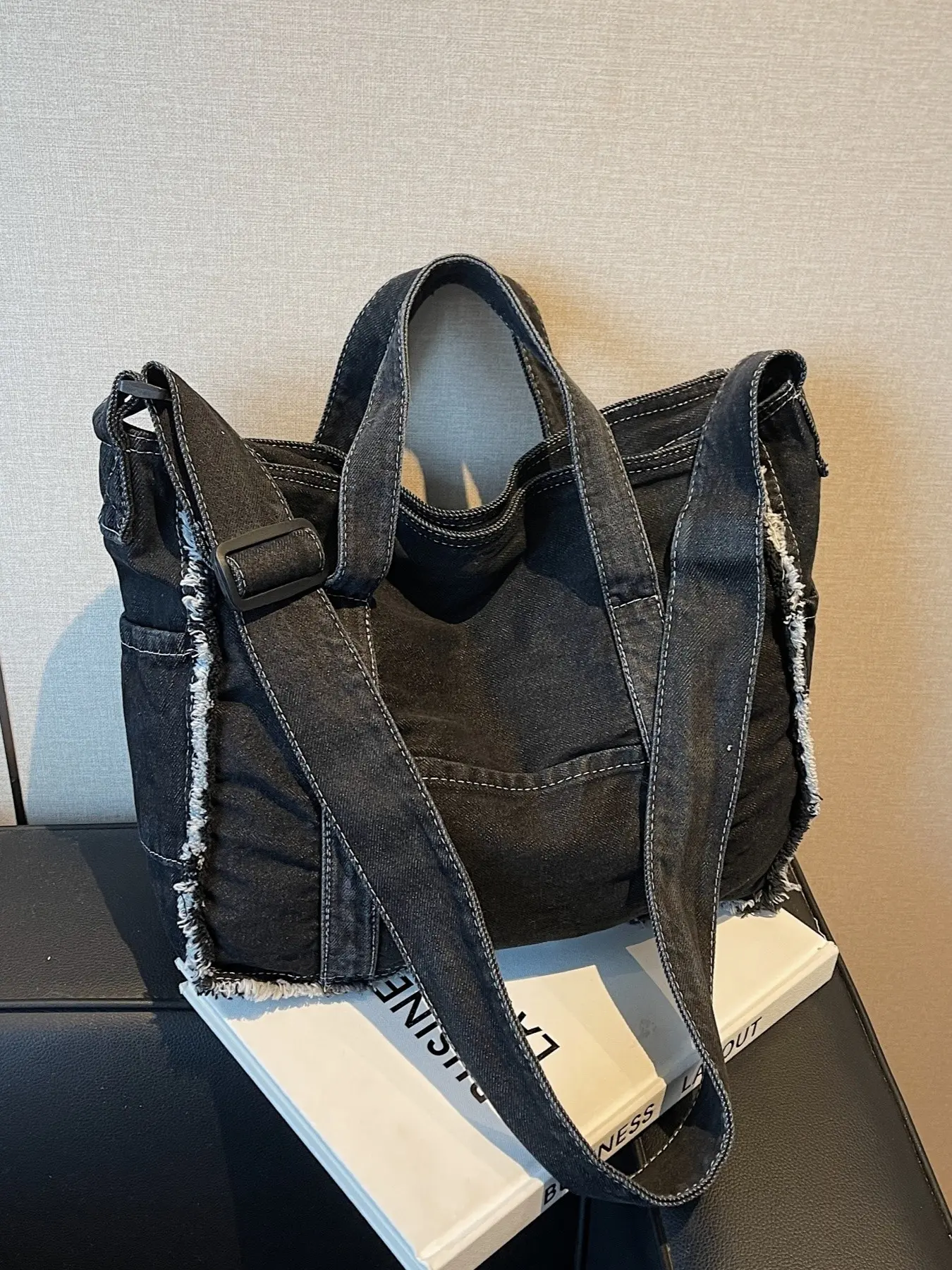 Fashion Large Capacity Handheld Tote Bag, Handbag Tote Bag, Tote Shoulder Bags, Solid Color Casual Shopping Bag, Perfect for Streetwear and Daily Use