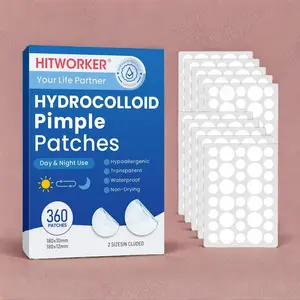 Hydrocolloid Pimple Patches, Hydrocolloid Pimple Patch for Covering Zits and Blemishes, Spot Cover Stickers for Face, Healthcare, Acne, Acne Clearing Products
