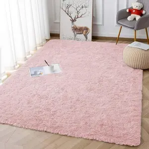 Area Rugs for Living Room Bedroom, 4x6 Ultra Soft Comfy Fluffy Thickened Memory-Foam Indoor Carpets, Modern Minimalist Carpet for Teen Adults Apartment Bedroom Home Decor