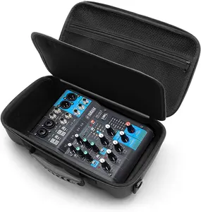 CASEMATIX Professional Mini Audio Mixer Gear Bag Case for Yamaha MG06X & AG03MK2 Mixers - Durable Hard Shell EVA Protection with Adjustable Shoulder Strap & Rubber Handle