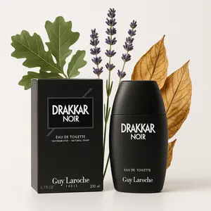 6.7 oz Guy Laroche  Drakkar Noir for Men, Long Lasting Mens Cologne,Eau De Toilette, Holiday Gift