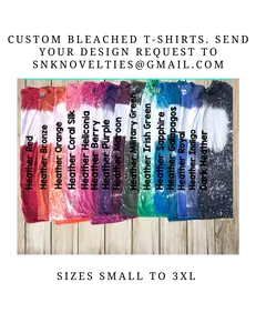 CUSTOM BLEACHED T-SHIRTS