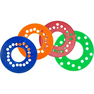 4Pcs Wheel Bolt Pattern Measuring Guides| 4| 5| 6 Lug Measuring Tool - SAE & Metric Bolt Pattern Template,Precise Trailer,Car,SUV Axle Bolt Circle Tool-Set