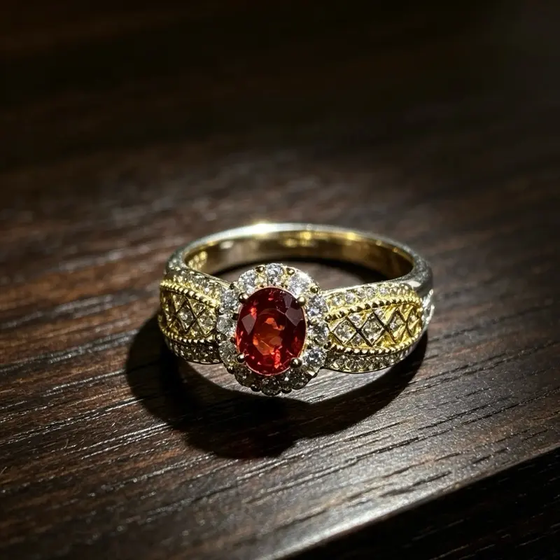 <PingEast jewelry > LANBS307----Royal Elegance | 925 Silver Princess Band with Natural Sri Lankan Sapphire