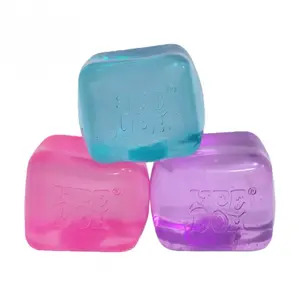 lce Cube Water Drop Squeeze Toy in Blue,Pink,and Purple Rosie-Style Stress Relief Ball Ice Cube Squeeze Fun-Sensory Squeeze Toy - Sensory Toy Stress Relief Squeeze Fun -Stress-Reducing Blocks Relaxing and Fun Squeeze Toy Gift for Stress Relief