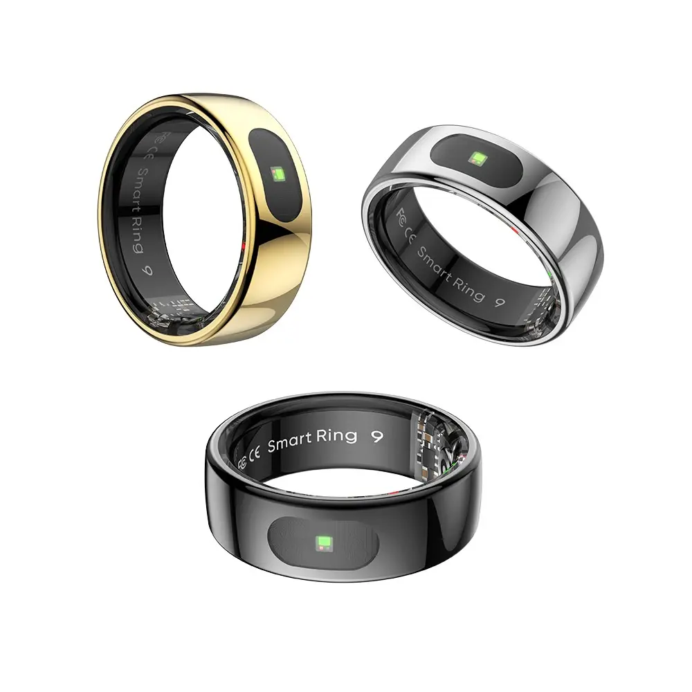 Smart Ring, Sleep Monitoring, Heart Rate Tracking, Blood Oxygen Detection, Activity Tracking, Body Temperature Sensing, 5ATM Waterproof