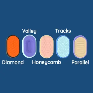 Innotoys Fidget Slider Quiet or Clicky Versions 3D Printed Tactile Toy Bundle for Stress Relief and Focus Enhancement Excellent Gift for Christmas and New Year