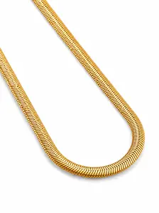 Stainless Steel Herringbone Chain Necklace
