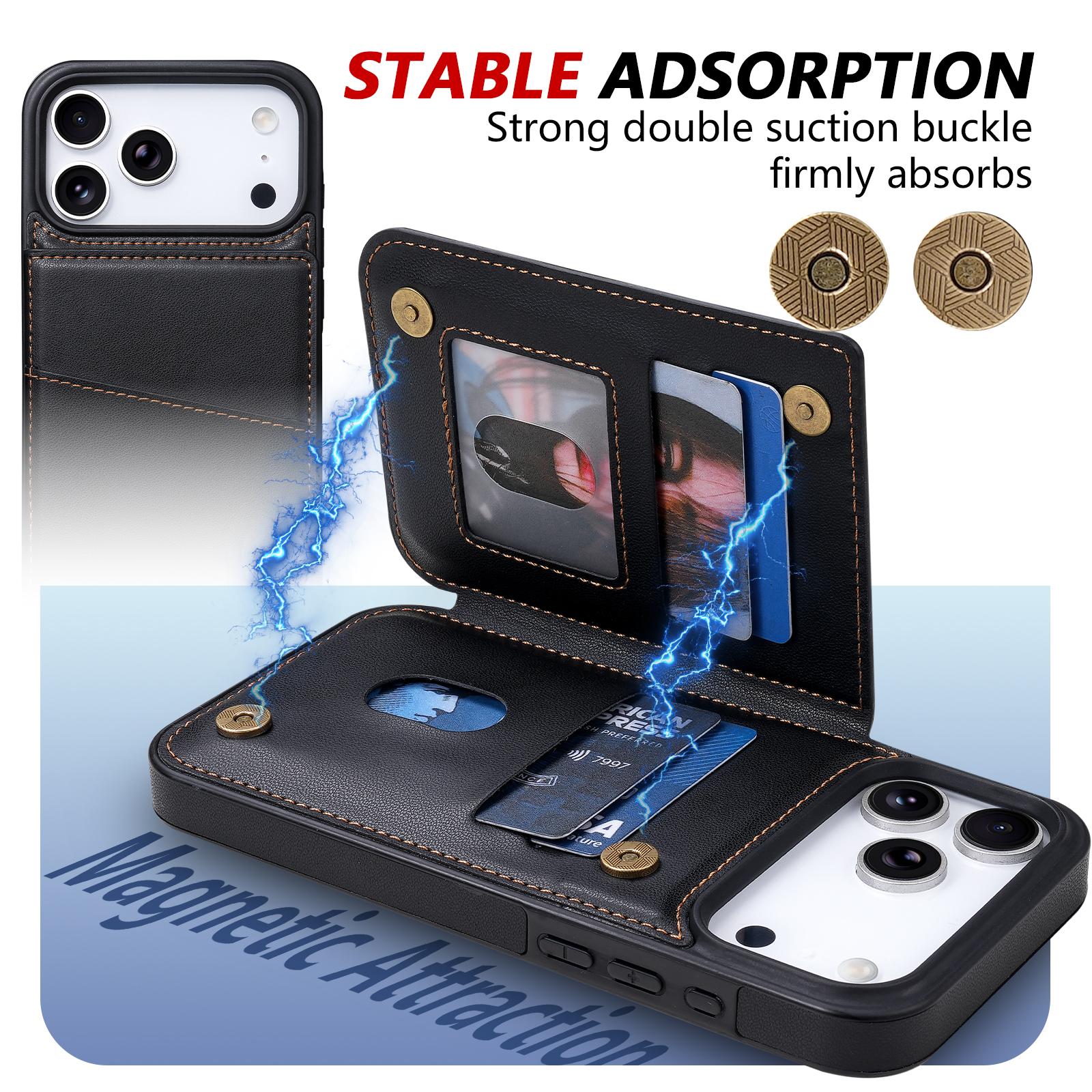 MagSafe Wallet Phone Case for iPhone 17 Air Pro Pro Max, 16/15/14 Plus Pro Pro Max, 13/12 Pro Pro Max & 11, 3-in-1 Faux Leather Flip Wallet Case with Card Holder Slots, RFID Blocking, Shockproof Protective Slim Folio Case with Stand for Men & Women MagSafe Wallet Phone Case for iPhone 17 Air Pro Pro Max, 16/15/14 Plus Pro Pro Max, 13/12 Pro Pro Max & 11, 3-in-1 Faux Leather Flip Wallet Case with Card Holder Slots, RFID Blocking, Shockproof Protective Slim Folio Case with Stand for Men & Women