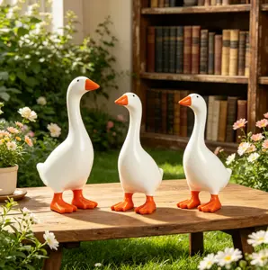 Magnetic Goose Key Holder 7" Resin Statue for Home Office Decor Handcrafted with Magnetic Beak for Keys Glasses & More Unique Desk Sculpture a5 notebook bible study supplies money savings electric erasers positive message card calendar
