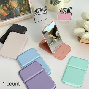 Foldable Portable Mini Mirror, Adjustable Compact Folding Mirror for Dormitory & Office, Travel Makeup Mirror for Women & Girls