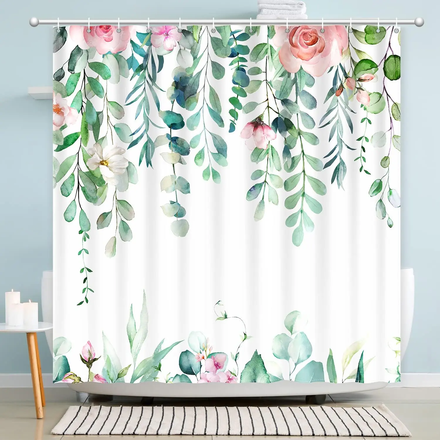 Green Leaves With Flowers