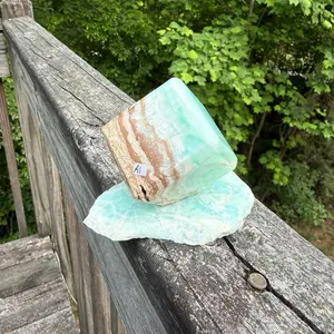 Caribbean Calcite A1 - Cube Polished Natural Crystal Blue Calcite