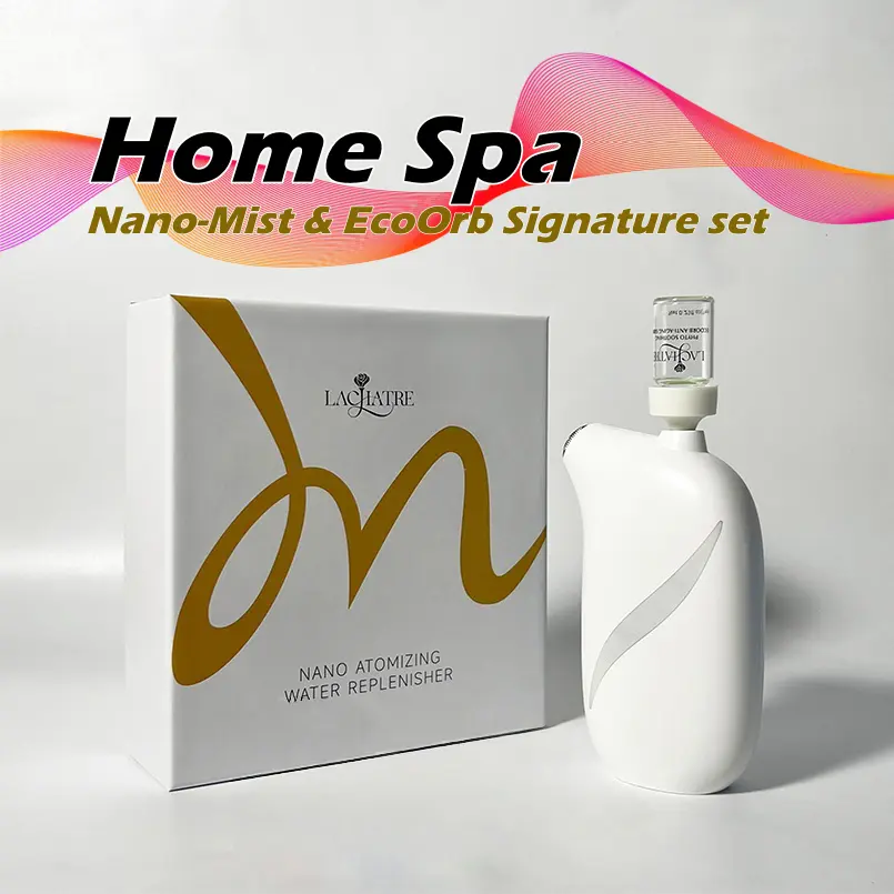 LACHATRE BEAUTY: Home Spa Signature Set Combine with EcoOrb Anti-Aging Serum & Nano-Mist with Niacinamide or Retinol or Centella Asiatica for Elasticity Enhancing Moisturizing Repairing Day & Night Skincare Beauty Kit SummerVibes K-Beauty