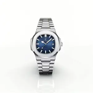 Poedagar Royale Luminous Steel Watch For The Modern King, Rose Gold and Silver,  40mm Dial 22cm Band Water Resistant 3 Bards Elegant Men's Quartz Watch