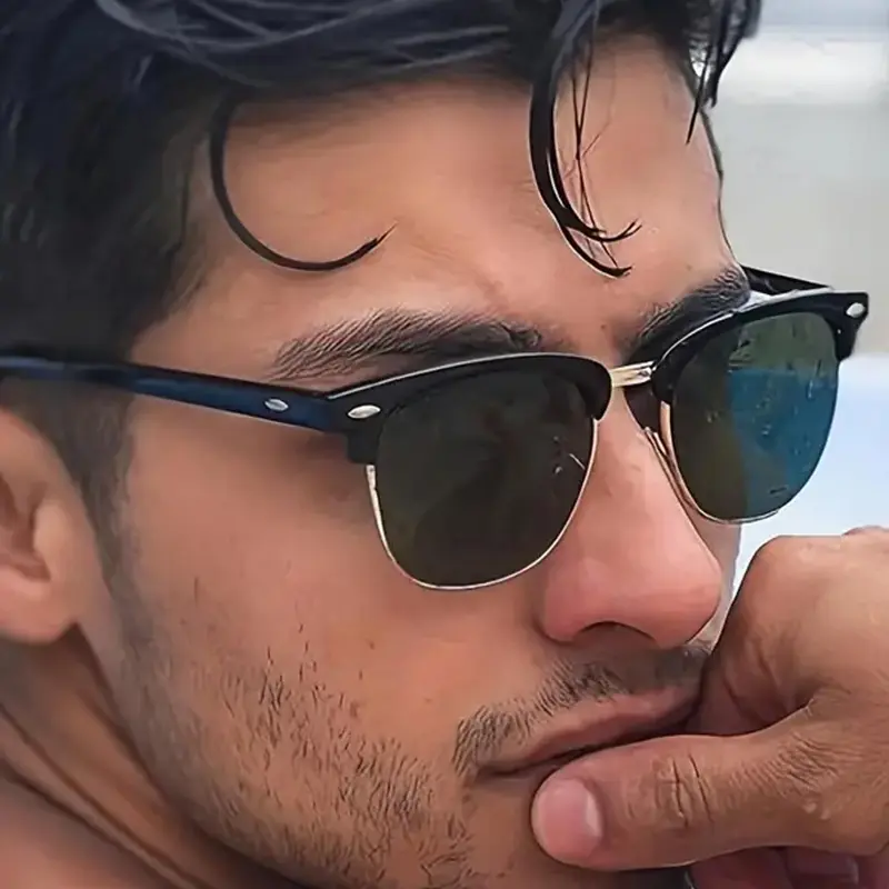 Unisex Classic Fashion Glasses, Trendy Casual Stylish Glasses for Everyday Use, Fashion Accessories for Outdoor Activities, Classic Shades, Fashion Sunglasses