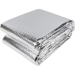 Window Insulation Roll, 59IN x 8FT Reflective Heat Shield Bubble Film, Double-Sided  Foil Insulation, Weatherproof Garage Door Cover for Windows, RV, Basement, Winter & Summer