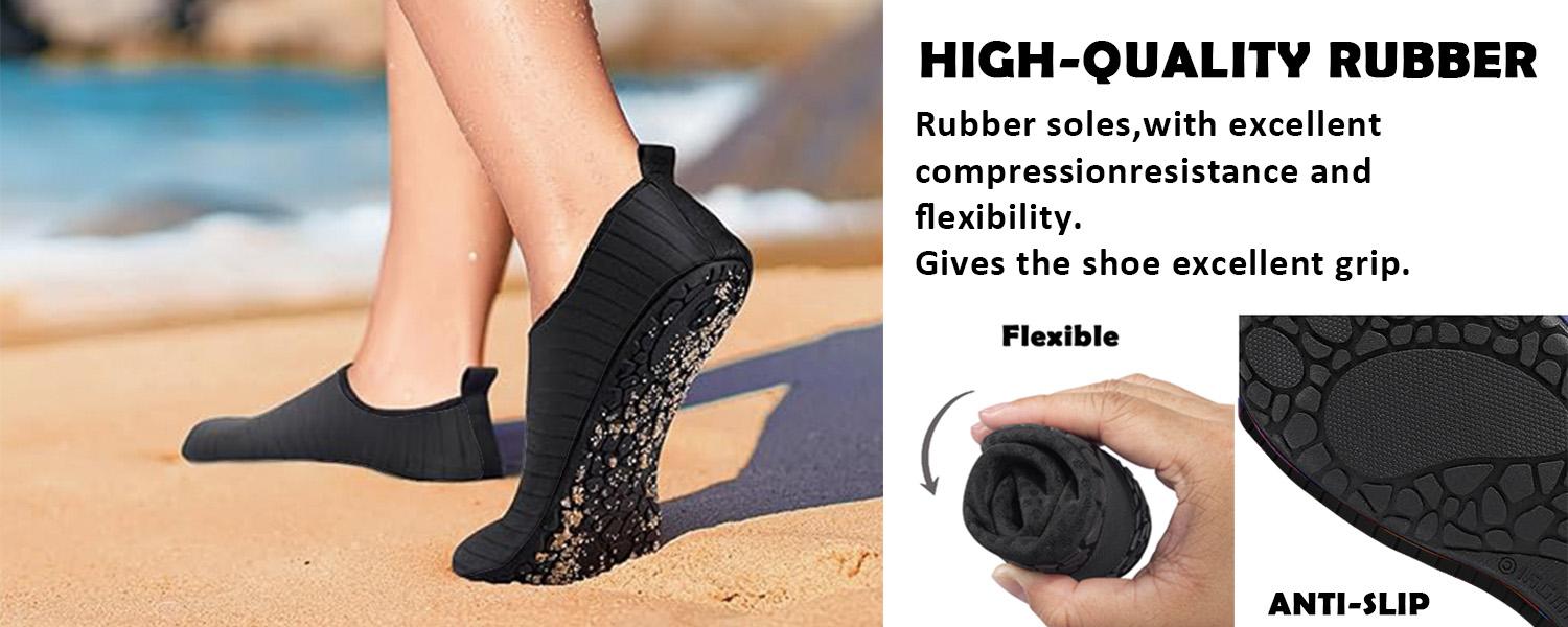 Quick-Dry Barefoot Water Socks Lightweight Slip-On Beach Shoes Outdoor Sneakers For Swimming Diving Surfing