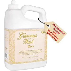 's Diva Glam Wash Laundry Detergent, Gallon (128 Fl oz) (Pack of 1) ILIOS Packaging.