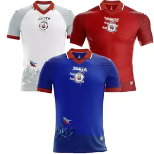 Haiti 2026 Blue/Red/White Color Soccer Jersey, Vintage Streetwear Football Jersey, Perfect Gifts, Gifts Boyfriend, Sports Top, Gym Athletic Clothes