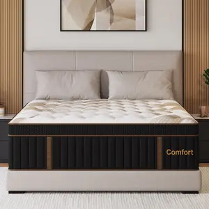 12"14" Twin Full Queen King Size Mattress in a Box Hybrid Spring Memory Foam, Medium Firm Ergonomic Mattress