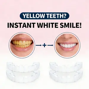 【Conceal Lost Tooth】Instant Smile Veneers for Over Upper Teeth Cover Designed to Disguise Missing Teeth Fallen Tooth Oral Flaws Temporary Visual Enhancer Non-Medical Beauty Solution For Men And Women Daily Use Best Gift