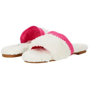 Jack Rogers Emily Slipper Ecru / Magenta  142211SL01-742 Women's