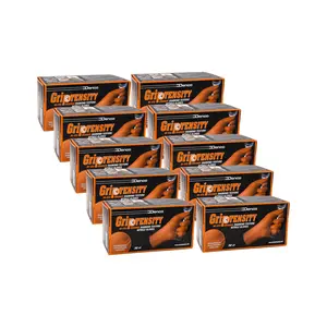 #15000 Denco Orange GripTensity Commercial Grade Nitrile Gloves - DIAMOND - 8MIL