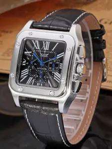 Top Luxury Santos Tank Square Automatic Mechanical Watch Men, Fashion Business Casual Versatile Cool Design, Perfect Gift for Him