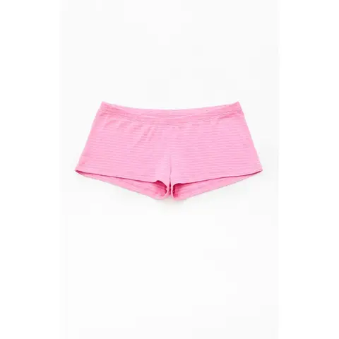 John Galt Women's Pink Striped Boxer Boyshorts